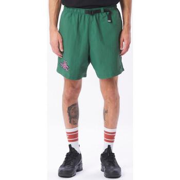 Obey  Šortky/Bermudy Hang out web belt short  Zelená