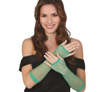 Guirca Dámske dierkované rukavice - zelené