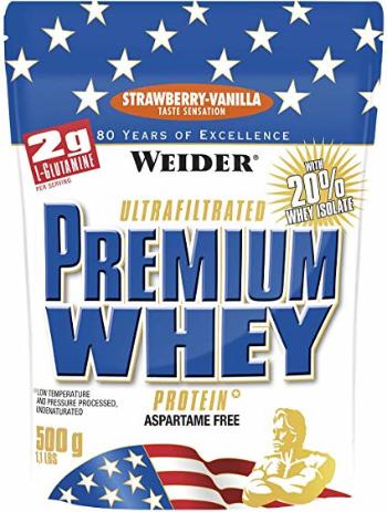 WEIDER Protein Premium Whey, - jahoda-vanilka 500 g