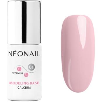 NeoNail Modeling Base Calcium podkladový lak pre gélové nechty s vápnikom odtieň Neutral Pink 7,2 ml