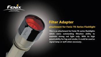 Fenix Light FENAD302R farebný filter  TK10, TK11, TK12, TK15, TK20 červená