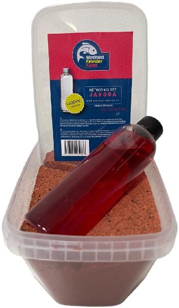 Method feeder fans method mix set 600 g + aqua tunning 200 ml - jahoda