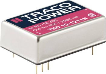 TracoPower THD 10-1212N DC / DC menič napätia, DPS 12 V/DC 12 V/DC 833 mA 10 W Počet výstupov: 1 x