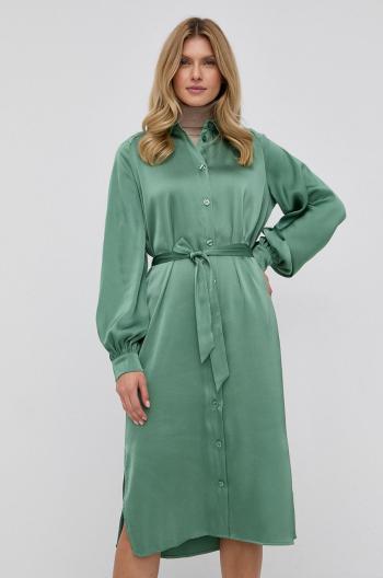 Šaty Samsoe Samsoe zelená farba, midi, oversize