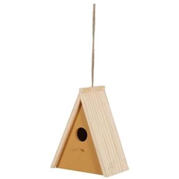 Zolux Drevená búdka na hniezdenie pre vtáky trojuholník 17 × 11 × 21 cm (Z170555)