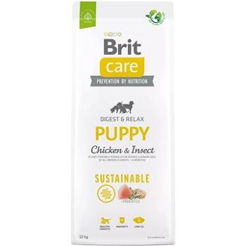 Brit Care Dog Sustainable s kuracím a hmyzom Puppy 12 kg (8595602558629)