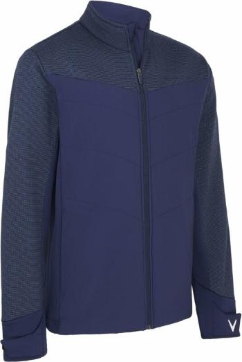 Callaway Mens Mixed Media Primaloft Insulated Jacket Dark Navy Heather XL