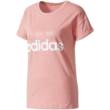 adidas  Tričká s krátkym rukávom Ess Linear Tee  Ružová