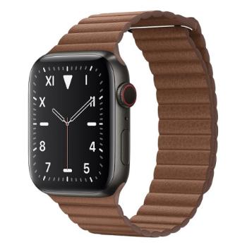 BStrap Leather Loop remienok na Apple Watch 42/44/45mm, Brown (SAP010C13)