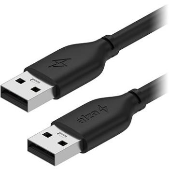 AlzaPower Core USB-A (M) to USB-A (M) 2.0, 1.5 m čierny (APW-CBAMAM215B)