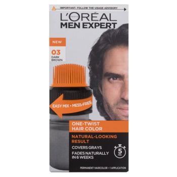 L'ORÉAL Men Expert One-Twist Farba na vlasy 03 Dark Brown 50 ml