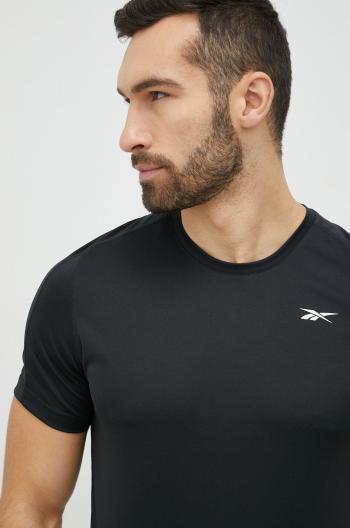 Tréningové tričko Reebok Tech čierna farba, jednofarebné