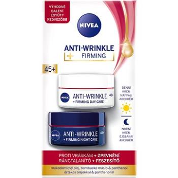 NIVEA Care Anti-Wrinkle 45+ Súprava denného 50 ml a nočného krému 50 ml (9005800304397)