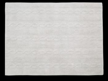 Ourbaby Braids rug - pearl grey 32020-0 obdĺžnik 82x120 cm sivá prírodná