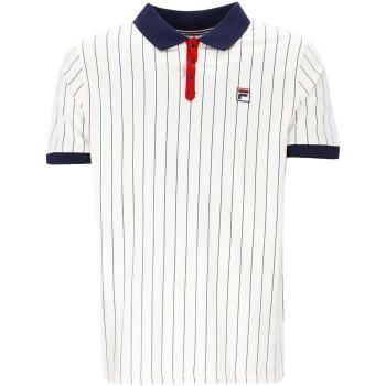 Fila  BB1 Classic Striped Polo Shirt White/ Navy/ Red  Tričká a polokošele Biela