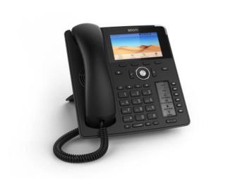 SNOM D785 Prof. Business Phone schwarz šnúrový telefón, VoIP Bluetooth, PoE farebný displej čierna