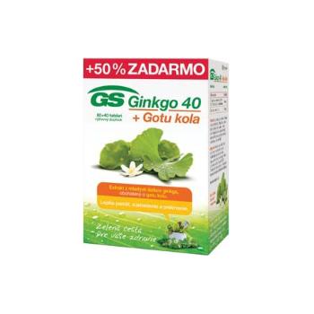 GS Ginkgo 40 + Gotu kola tbl 80+40 zadarmo