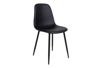 Norddan 26867 Dizajnová jedálenská stolička Myla, čierna 