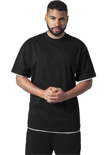 Urban Classics Contrast Tall Tee blk/wht - 5XL