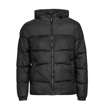 Jack & Jones  Bundy JJCHILI PUFFER HOOD  Čierna