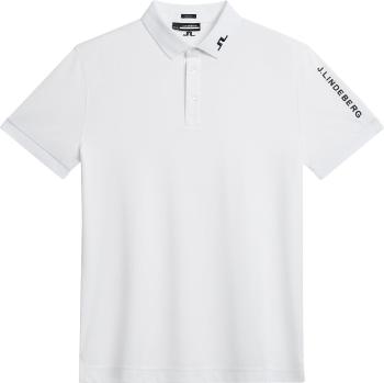 J.Lindeberg Tour Tech Slim Fit Mens White L Polo košeľa