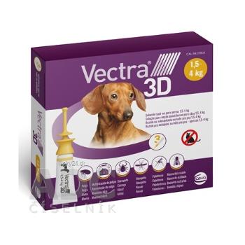 VECTRA 3D spot-on psy XS (1,5–4 kg)