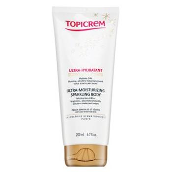 Topicrem Ultra-Moisturizing Sparkling Body hydratačné telové mlieko s trblietkami 200 ml