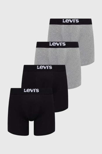 Boxerky Levi's 4-pak pánske, čierna farba