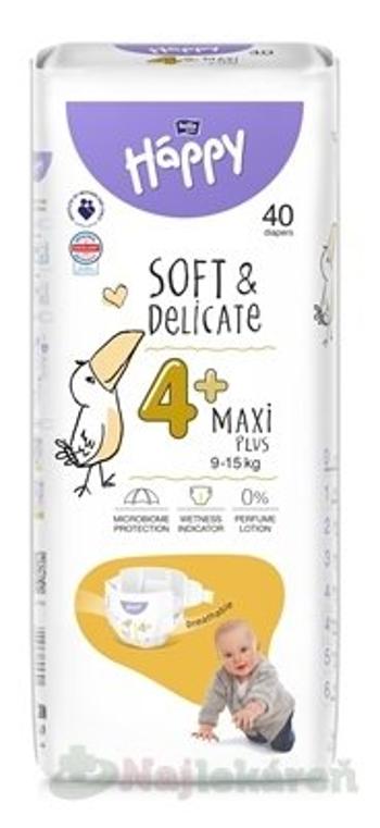 bella HAPPY Soft&Delicate 4+ Maxi Plus detské plienky (9-15 kg) 40 ks