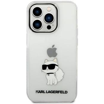 Karl Lagerfeld IML Choupette NFT Zadný Kryt pre iPhone 14 Pro Transparent (KLHCP14LHNCHTCT)