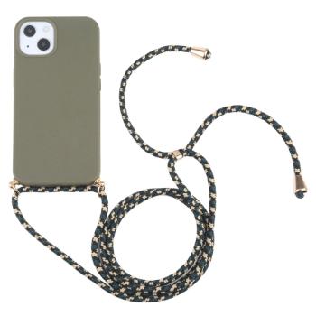 ROPE Kryt so šnúrkou Apple iPhone 13 mini tmavozelený