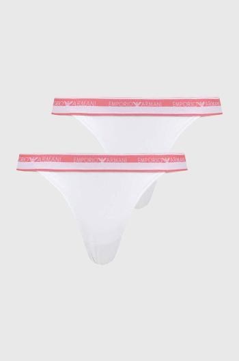 Tangá Emporio Armani Underwear 2-pak biela farba, 164522 4R227