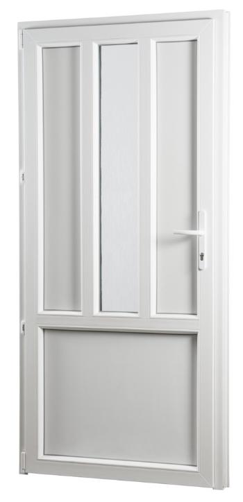 SKLADOVE-OKNA.sk - Vedľajšie vchodové dvere PREMIUM, ľavé - 880 x 2080 mm, barva biela