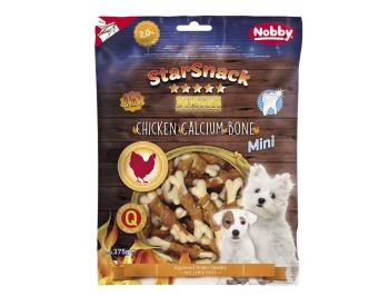 Nobby StarSnack BBQ Mini kalciová kostička s kuraťom 7cm / 375g