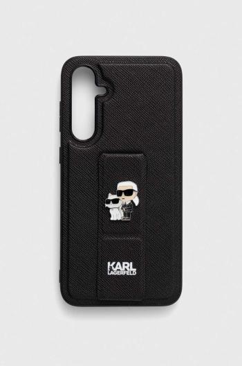 Puzdro na mobil Karl Lagerfeld S23 FE S711 čierna farba