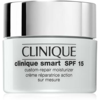 Clinique Clinique Smart™ SPF 15 Custom-Repair Moisturizer denný hydratačný krém proti vráskam pre suchú a zmiešanú pleť SPF 15 15 ml