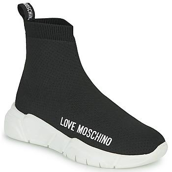 Love Moschino  Členkové tenisky LOVE MOSCHINO SOCKS  Čierna