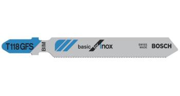 Bosch Accessories 2608636496 Jigsaw blade T 118 GFS Basic for Inox 5 ks