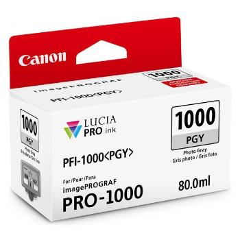 CANON PFI-1000 - originálna cartridge, foto sivá, 3165 strán