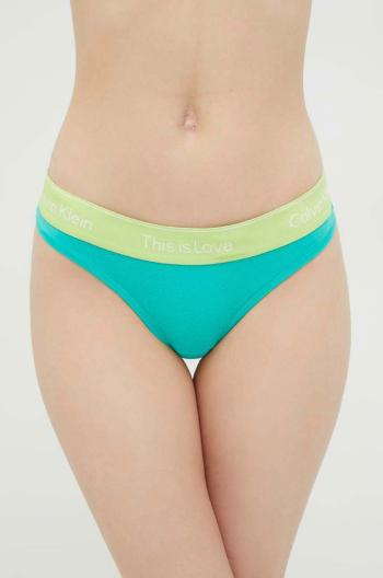 Tangá Calvin Klein Underwear zelená farba