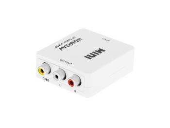 HDMI prevodník 3x RCA výstup - HDMI zásuvka CABLETECH