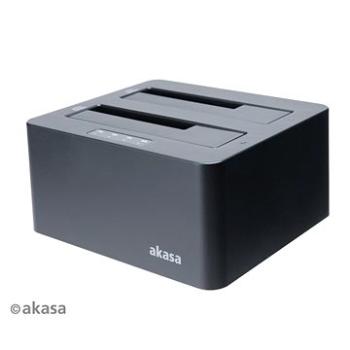 AKASA DuoDock X3, 2× Duálny HDD/SSD slot USB 3.1 Gen 1/AK-DK08U3-BKCM