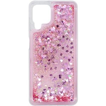 iWill Glitter Liquid Heart Case pre Samsung Galaxy A22 Pink (DIP123_78)