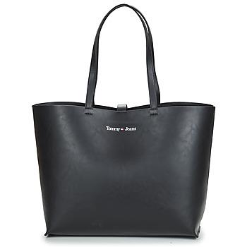Tommy Jeans  Veľká nákupná taška/Nákupná taška TJW MUST TOTE  Čierna