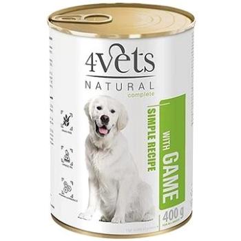 4Vets NATURAL SIMPLE RECIPE s divinou 400 g konzerva pre psov (40644)