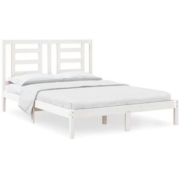 Rám postele biely masívna borovica 140 × 200 cm, 3104349
