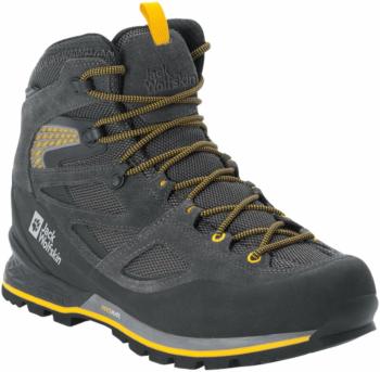 Jack Wolfskin Pánske outdoorové topánky Force Crest Texapore Mid M Black/Burly Yellow XT 43