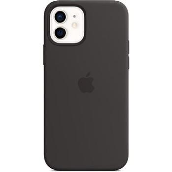 Apple iPhone 12 a 12 Pro Silikónový kryt s MagSafe čierny (MHL73ZM/A)