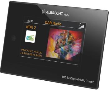 Albrecht DR 53 DAB+/UKW/Bluetooth stolný rádio DAB, DAB+, FM DAB+, UKW  vr. diaľkového ovládania, Spotify čierna
