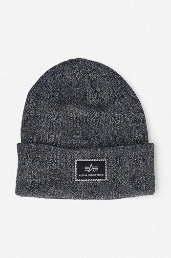 Čiapka Alpha Industries X-Fit Beanie 1 168905.315-navy, tmavomodrá farba